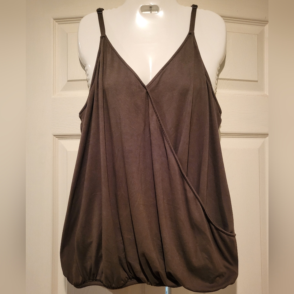 Socialite Olive Wrap Camisole Top